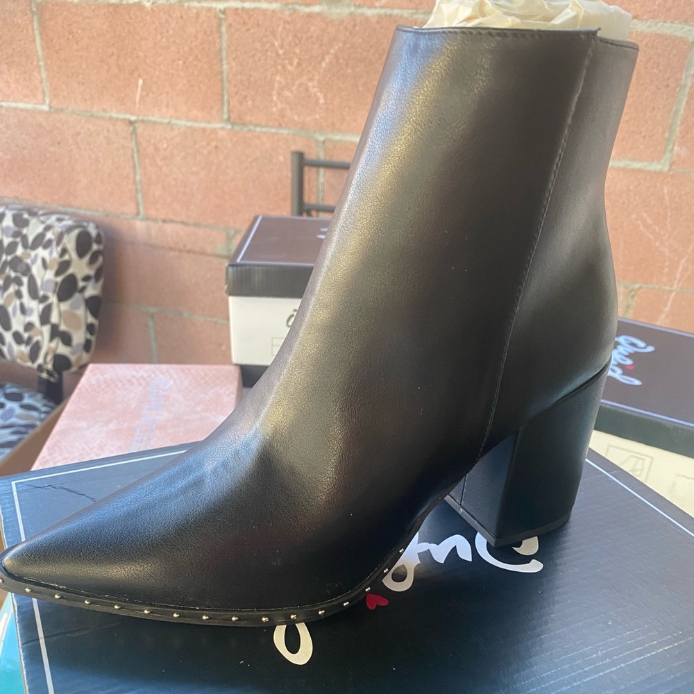 Black with studs boots